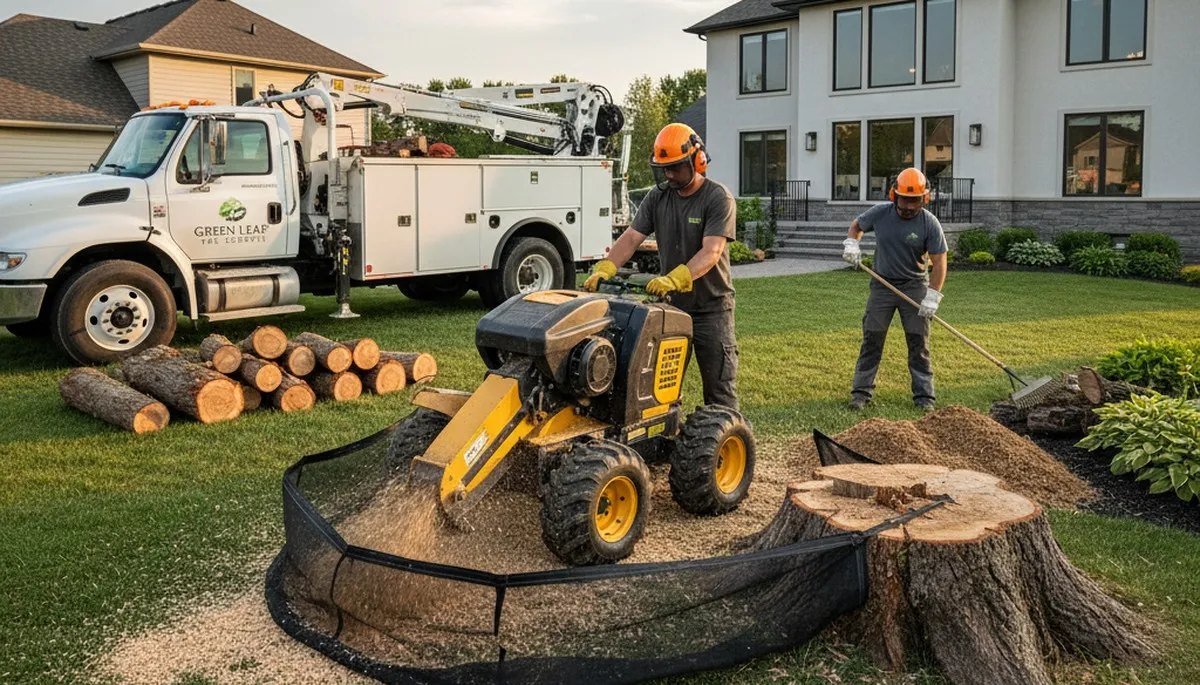 Professional stump removal service in Waltham, MA by Chop Chop Tree experts